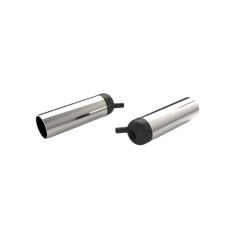 Ordenha Capa Teteira Inox ponta Plastica -  Kit 3Pçs